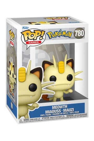 Pokémon Dit is Meowth van Pokémon als Funko Pop. Deze figuur is ongeveer 9 CM groot en komt in een vensterverpakking.
