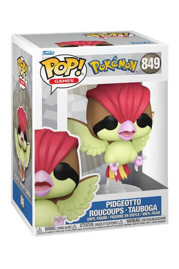 Pokémon Dit is Pidgeotto van Pokémon als Funko Pop. Deze figuur is ongeveer 9 CM groot en komt in een vensterverpakking.
