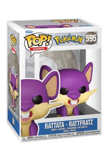 Pokémon Dit is Rattata van Pokémon als Funko Pop. Deze figuur is ongeveer 9 CM groot en komt in een vensterverpakking.