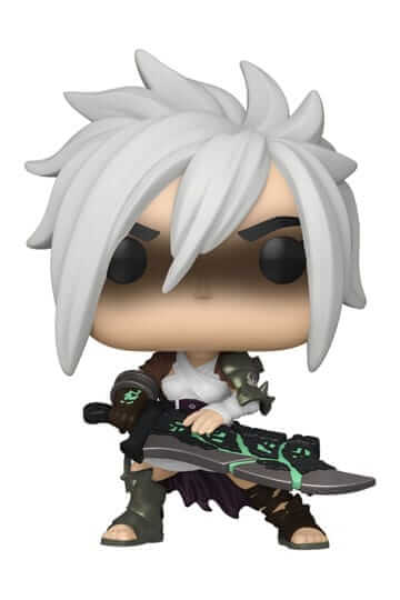 UITVERKOOP Deze League of Legends Funko Pop van Riven is ongeveer 9 cm groot en komt in een vensterverpakking.