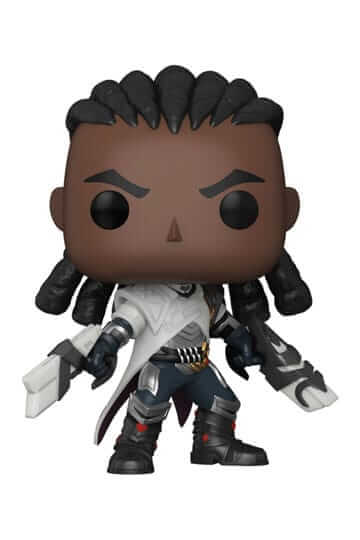 UITVERKOOP Deze League of Legends Funko Pop van Lucian is ongeveer 9 cm groot en komt in een vensterverpakking.