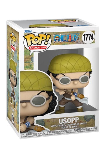 One Piece Dit is Usopp van One Piece als Funko Pop. Deze Funko Pop is ongeveer 9 CM groot en komt in een vensterverpakking.