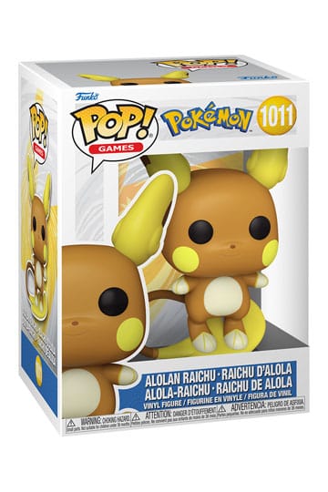 Pokémon Dit is Alolan Raichu als Funko Pop! figuur, komt verpakt in een window display box en is ongeveer 9 cm groot.