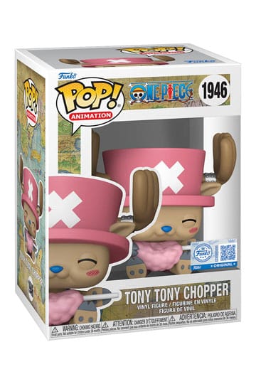 One Piece Breng de vrolijke arts van de Straw Hat Pirates tot leven met deze exclusieve Funko POP!-figuur! Tony Tony Chopper is afgebeeld terwijl hij heerlijk van suikerspin geniet, wat zorgt voor een charmante en unieke toevoeging aan je One Piece-verzam