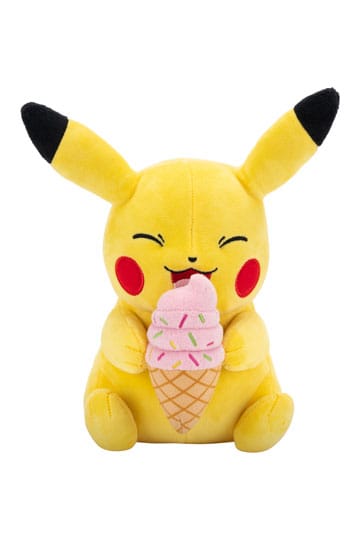 Pokémon Plüschfigur Pikachu mit Eiscreme 20 cm