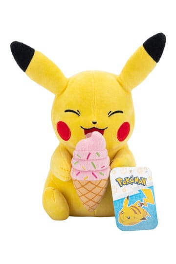 Pokémon Plüschfigur Pikachu mit Eiscreme 20 cm