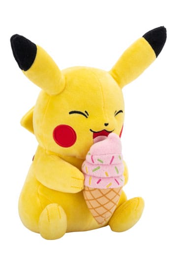 Pokémon Plüschfigur Pikachu mit Eiscreme 20 cm