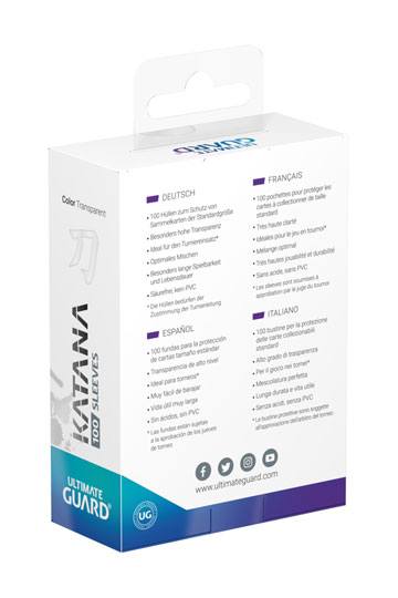 Accessoires Protect your cards like a Samurai with Ultimate Guard's Katana sleeves! Honoring the tradition of great Japanese craftmanship, these precision-made, top-of-the-line sleeves are extremely durable and will meet the highest standards of players a