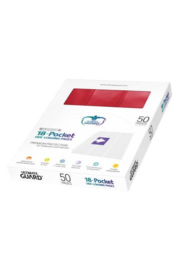 Accessoires High-quality, double-sided pocket pages (18 pockets, 9 pockets each on front and back side), that fit in almost any D-Ring-Binder, thanks to the double reinforced 11-hole strip. Each pack contains 50 pages for storing and carrying at least 900