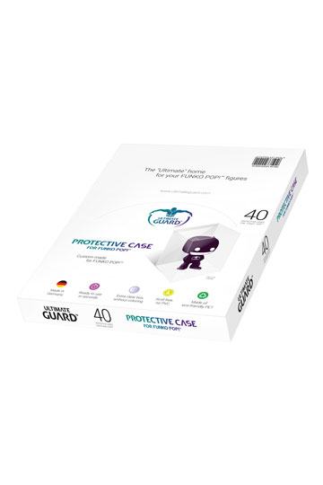 Accessoires High quality protective case, made of extra clear PET and specially designed for Funko POP!™ figures and others. 40 pieces are packaged in an attractive cardboard counter-top display.- Custom made for FUNKO POP!™- Manufactured in Germany to me