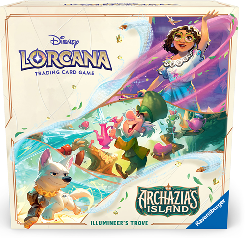 Lorcana Een Disney Lorcana Illumineer's Trove van Archazia’s Island.Ontdek de betoverende wereld van Disney Lorcana TCG met Archazia’s Island. Beleef strategisch spelplezier en duik in nieuwe avonturen vol magie en verbeelding. Elke Archazia's Island Trov