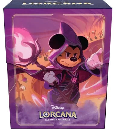 Lorcana Disney Lorcana TCG - Reign of Jafar Deck Box - Mickey Mouse.Breid je Disney Lorcana collectie uit met de Reign of Jafar uitbreidingen! Ontdek zeldzame kaarten, speel als Illumineer en beleef epische avonturen met jouw favoriete Disney-personages.