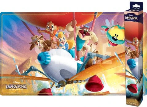 Lorcana Disney Lorcana TCG - Reign of Jafar Playmat - Rescue Rangers.Breid je Disney Lorcana collectie uit met de Reign of Jafar uitbreidingen! Ontdek zeldzame kaarten, speel als Illumineer en beleef epische avonturen met jouw favoriete Disney-personages.