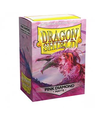 Accessoires Clear front and Pink Diamond back. When they say 'Diamonds are forever', they are thinking of these sleeves.Matte sleeves are our popular line of textured Dragon Shield with superior handling. A perfect mix of durability and shuffle-ability. T