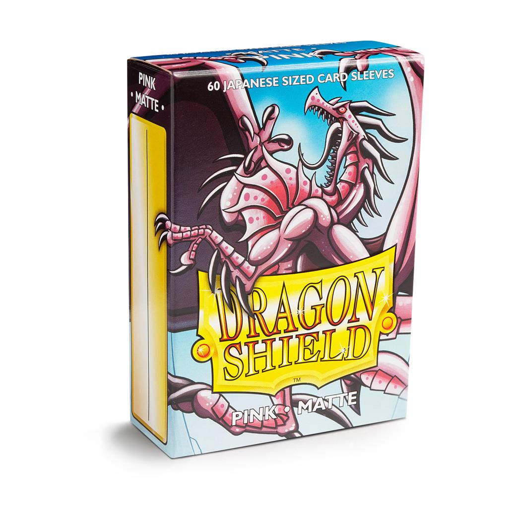 Accessoires Sleeves Dragon Shield Japanese- Pink (59x86mm.). De sleeves zijn PVC vrij en geschikt voor kaartspellen, zoals Yu-Gi-Oh! en Naruto. Een box bevat 60 sleeves en is voorzien van een printed label om je favoriete deck te labelen.