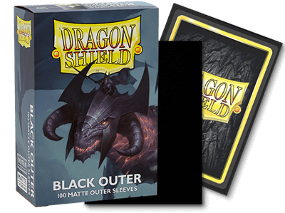 Accessoires It's time to take card protection to another level with Matte Black Outer Sleeves. Outer sleeves can be used to double or triple-sleeve decks for an extra layer of protection against dust, dirt and spills. Matte Black Outer Sleeves also give y