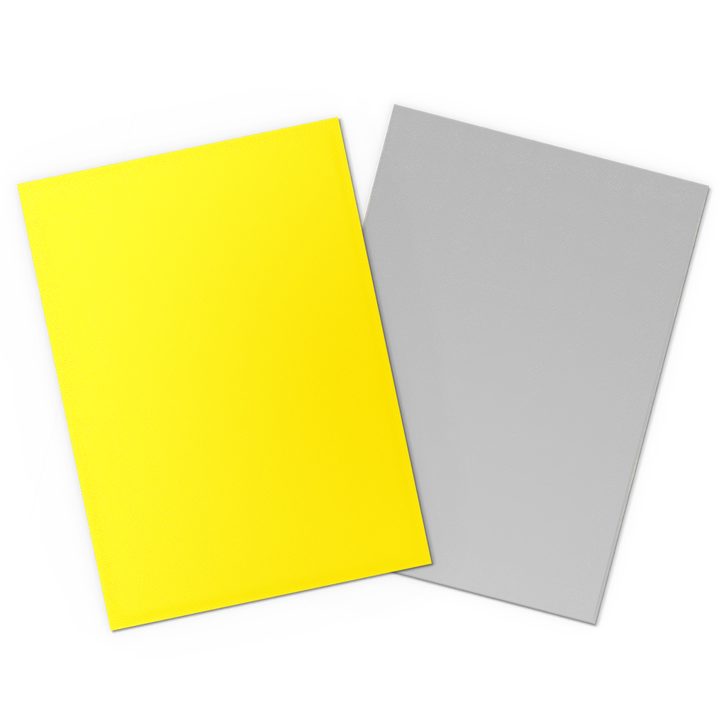 SLEEVES DS Matte Dual - Yellow & Silver (100)