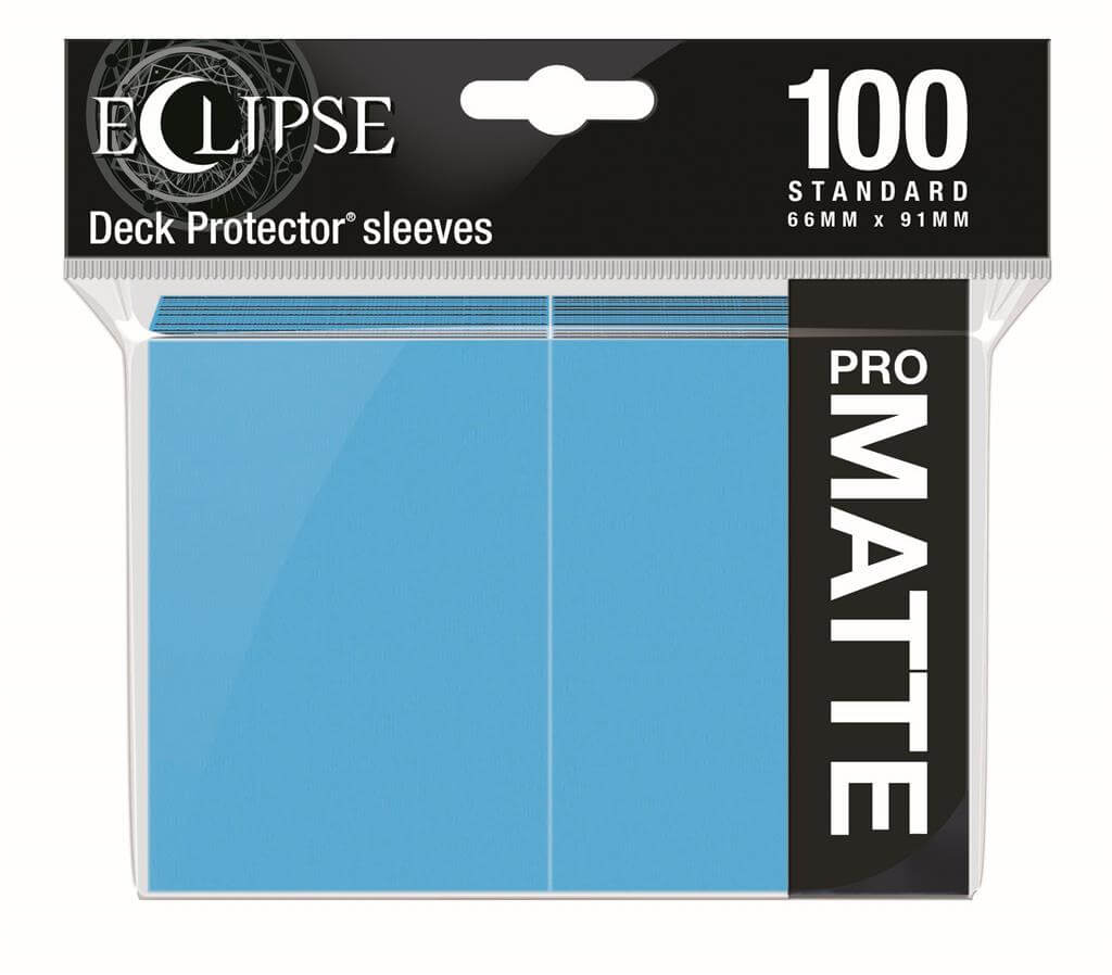 Accessoires Eclipse Deck Protector sleeves are now in 100ct packages, with three new colors! Royal Purple, Smoke Grey, & Forest Green. • New part numbers and color names to avoid ordering confusion. • Increased color and edge consistency. • All colors are