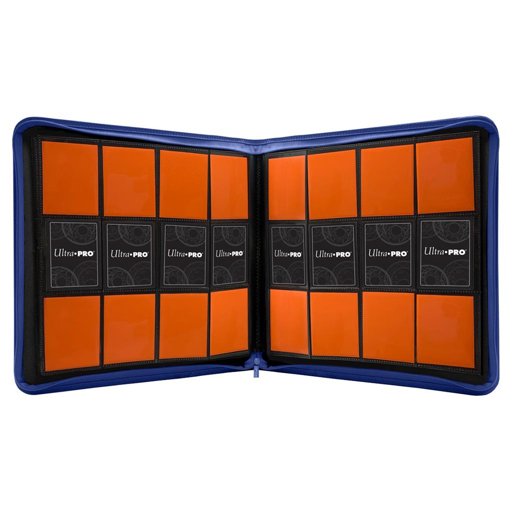 Classeur PRO-BINDER 12 poches zippé bleu vif
