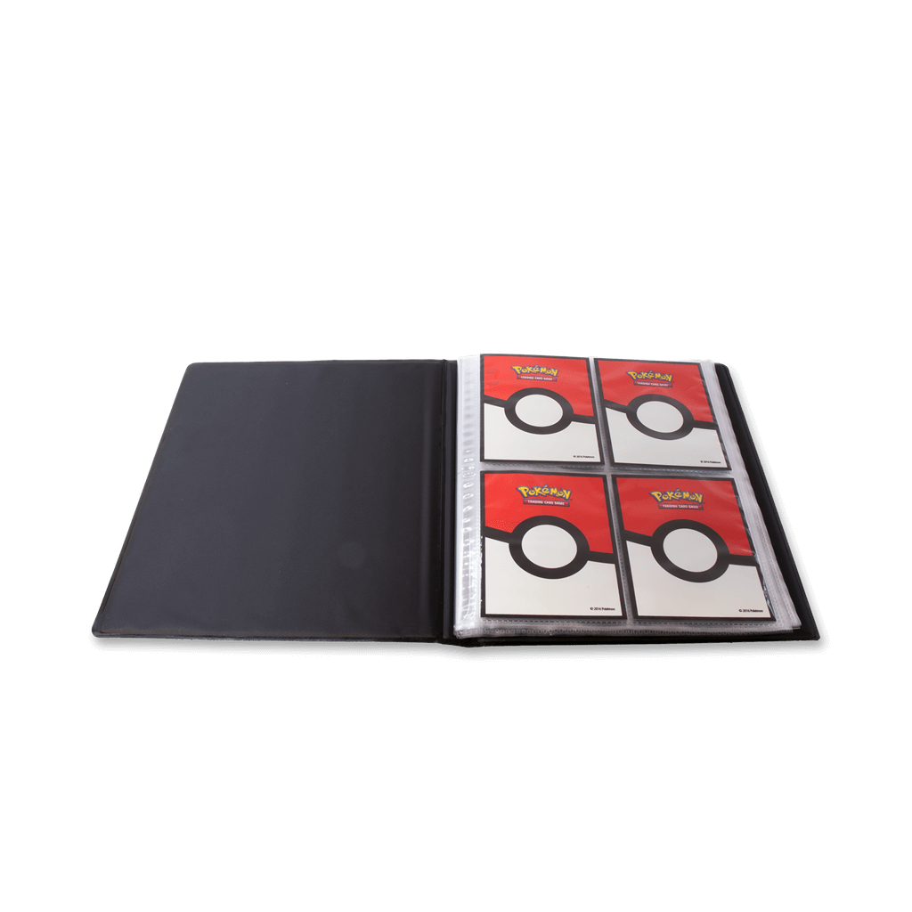 Pokémon 4-Pocket Portfolios for Pokemon feature a vibrant, full-art cover. Each portfolio stores and protects up to 40 standard size cards single-loaded and 80 cards double-loaded in archival-safe polypropylene pages. There are also pages in the center of