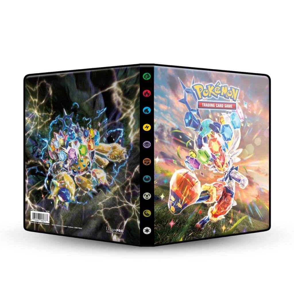 Pokémon 4-Pocket Portfolios for Pokémon feature a vibrant, full-art cover. Each portfolio stores and protects up to 40 standard size cards single-loaded and 80 cards double-loaded in archival-safe polypropylene pages. There are also pages in the center of