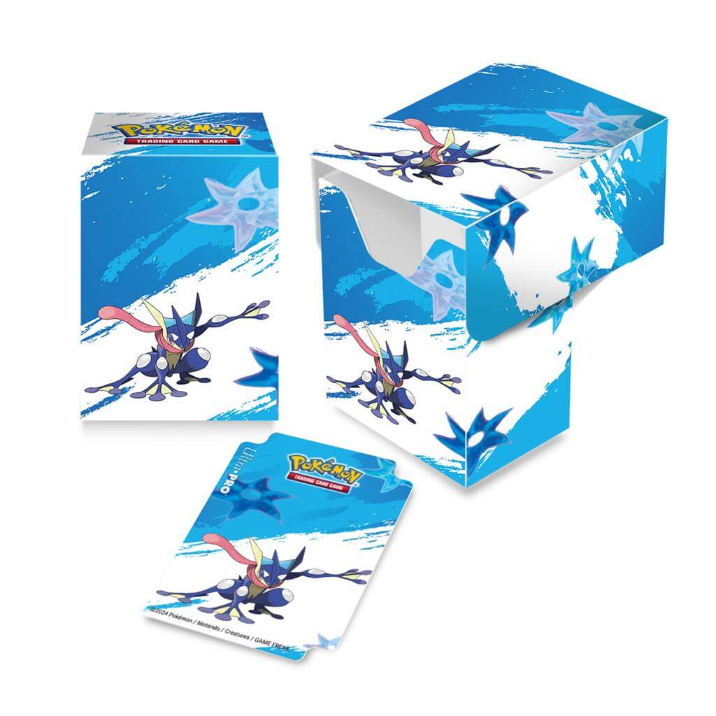 Pokémon Full View Deck Box for Pokémon feature vibrant, full-color artwork and includes one matching deck divider. Made with archival-safe, non-PVC, rigid polypropylene materials, these deck boxes can store up to 75 double-sleeved cards comfortably. The s