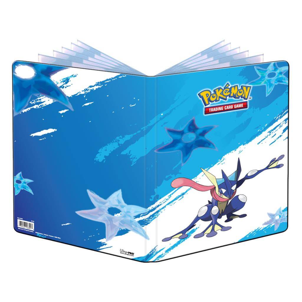 Pokémon 9-Pocket Portfolios for Pokémon feature a vibrant, full-art cover. Each portfolio stores and protects up to 90 standard size cards single-loaded and 180 cards double-loaded in archival-safe polypropylene pages. Made in California, U.S.A.