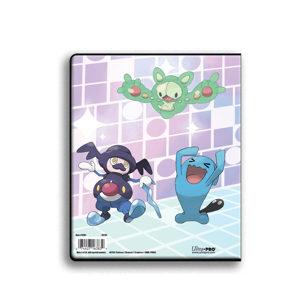 Pokémon 4-Pocket Portfolios for Pokemon feature a vibrant, full-art cover. Each portfolio stores and protects up to 40 standard size cards single-loaded and 80 cards double-loaded in archival-safe polypropylene pages. There are also pages in the center of