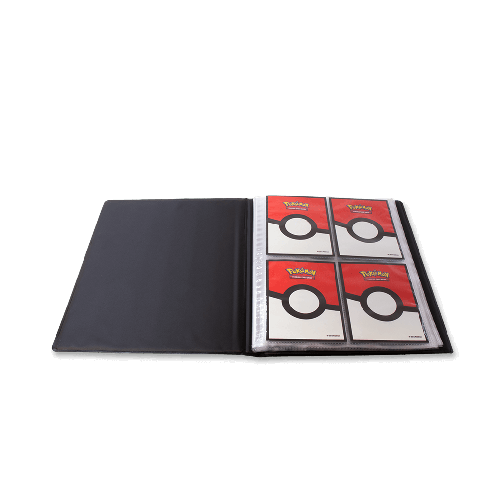 Pokémon 4-Pocket Portfolios for Pokemon feature a vibrant, full-art cover. Each portfolio stores and protects up to 40 standard size cards single-loaded and 80 cards double-loaded in archival-safe polypropylene pages. There are also pages in the center of