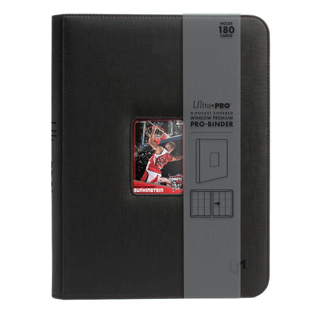 Accessoires PRO-BINDER Zippered 9-Pocket Premium WindowThe 9-Pocket Window Zippered Premium PRO-Binder® is ideal for keeping your sports or trading card collection. The Window Premium PRO-Binder® features a center window to frame your favorite card. Keep