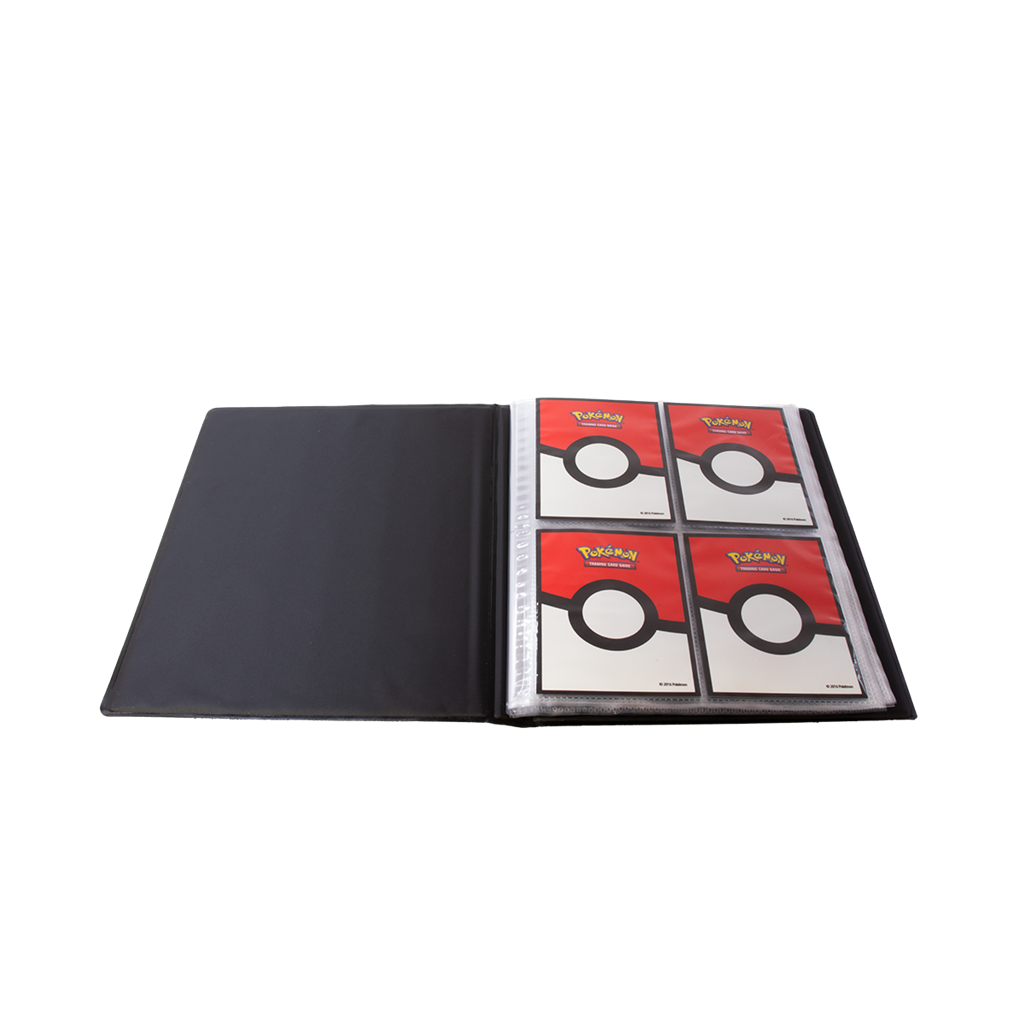 Pokémon 4-Pocket Portfolios for Pokémon feature a vibrant, full-art cover of Pikachu. Each portfolio stores and protects up to 80 standard size cards double-loaded in archival-safe polypropylene pages. There are also pages in the center of the portfolio t
