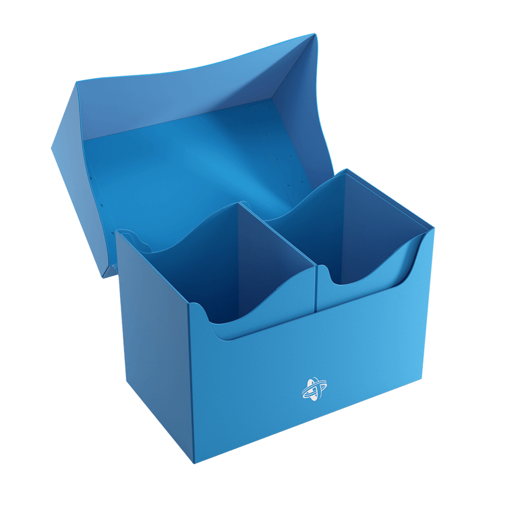 Accessoires Deze opbergdoos is perfect om twee complete decks of maximaal 200 kaarten met dubbele sleeves op te bergen.