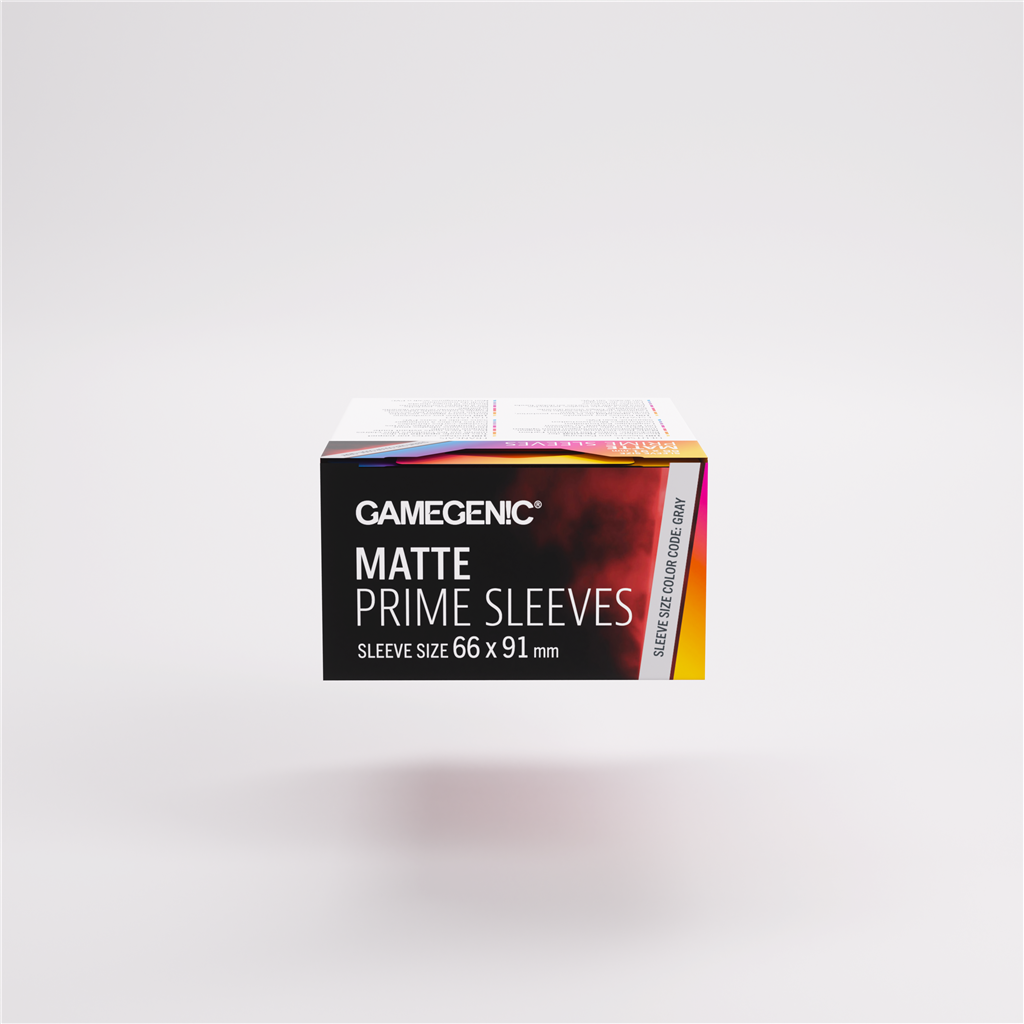 GameGenic SLEEVES Pack Matte Prime Red 66x91mm (100 stuks)