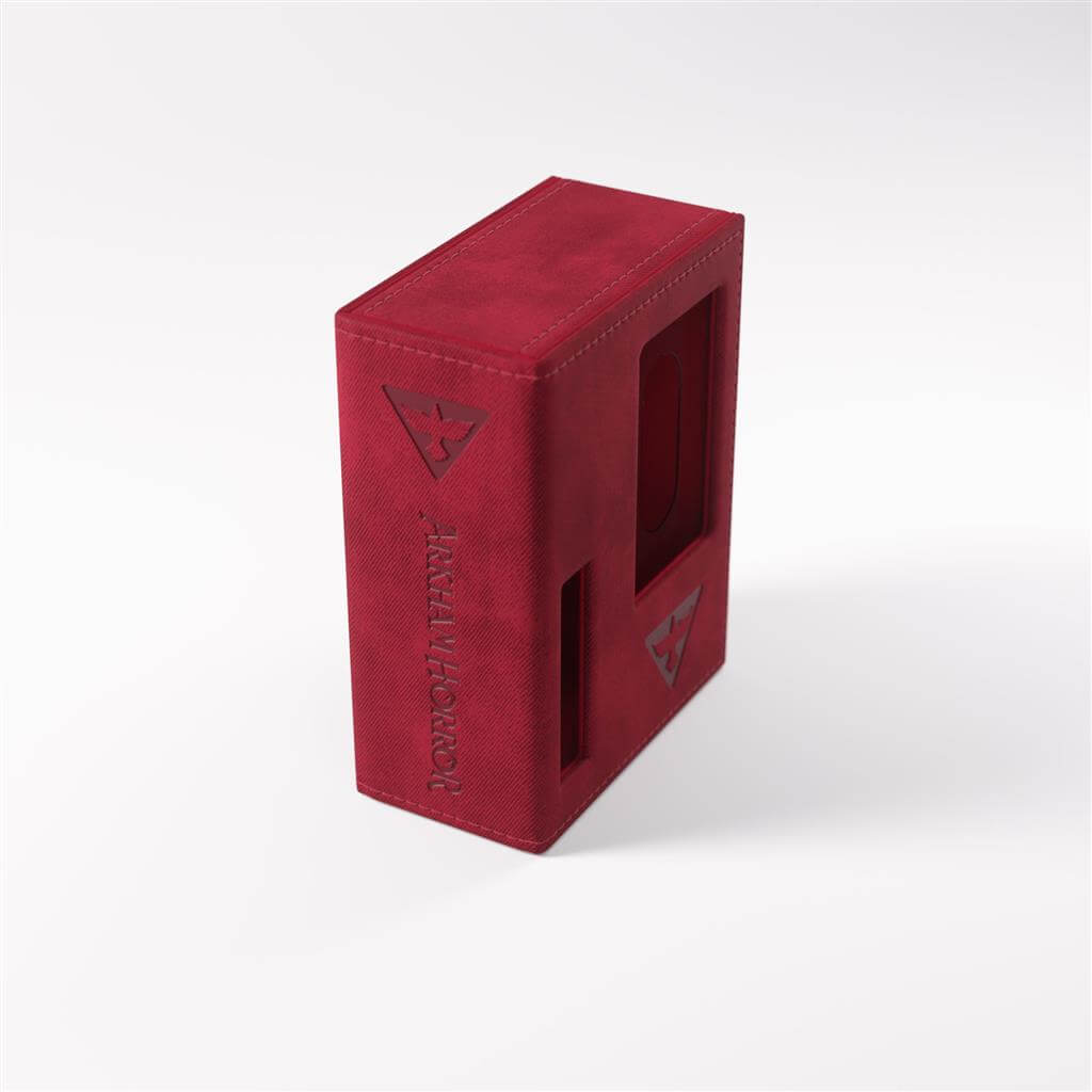 Accessoires Officially licensed premium deck box designed specifically for the needs of Arkham Horror: The Card Game players. The exclusive Arkham Horror Investigator Deck Tome is perfectly sized to hold a full investigator deck, even if the cards are sin