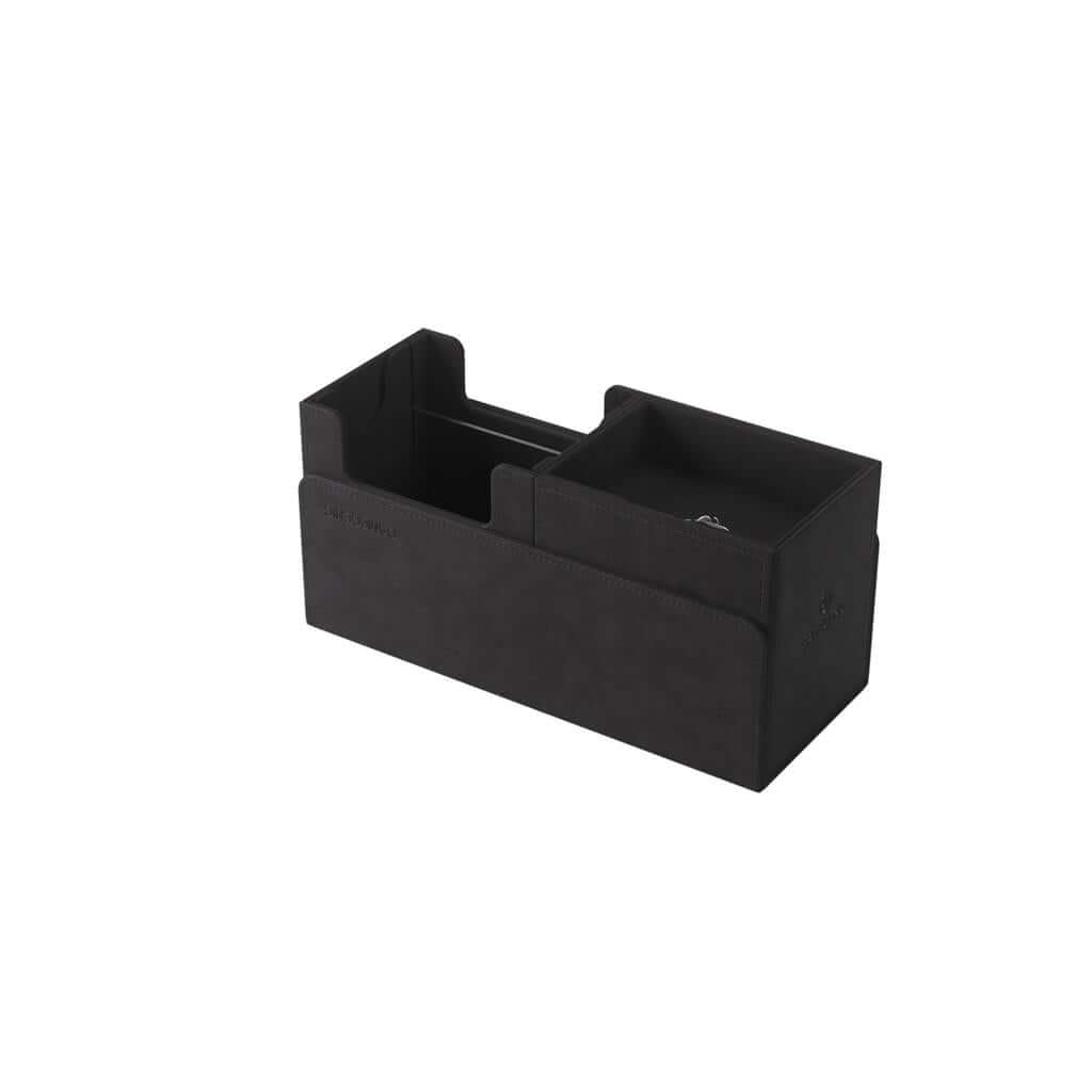 Accessoires The Academic 133+ XL, the box that broke all records, can hold 133+ double-sleeved cards in extra Thick Inner Sleeves* plus accessories. Numerous members of the community have requested a cleaner version of the box, without the Tolarian logos,