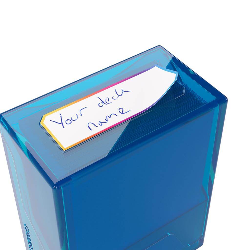 Accessoires The Bastion 50+ is a very compact and rock-solid deck box to safely protect 50+ double-sleeved cards in Closable Inner Sleeves. It is ideal for decks with 55+ double-sleeved cards in standard inner sleeves. Due to translucent materials and sma