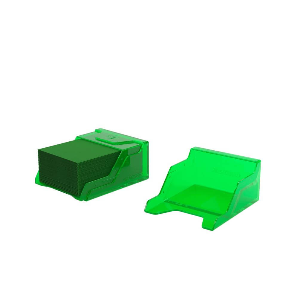 Accessoires The Bastion 50+ is a very compact and rock-solid deck box to safely protect 50+ double-sleeved cards in Closable Inner Sleeves. It is ideal for decks with 55+ double-sleeved cards in standard inner sleeves. Due to translucent materials and sma