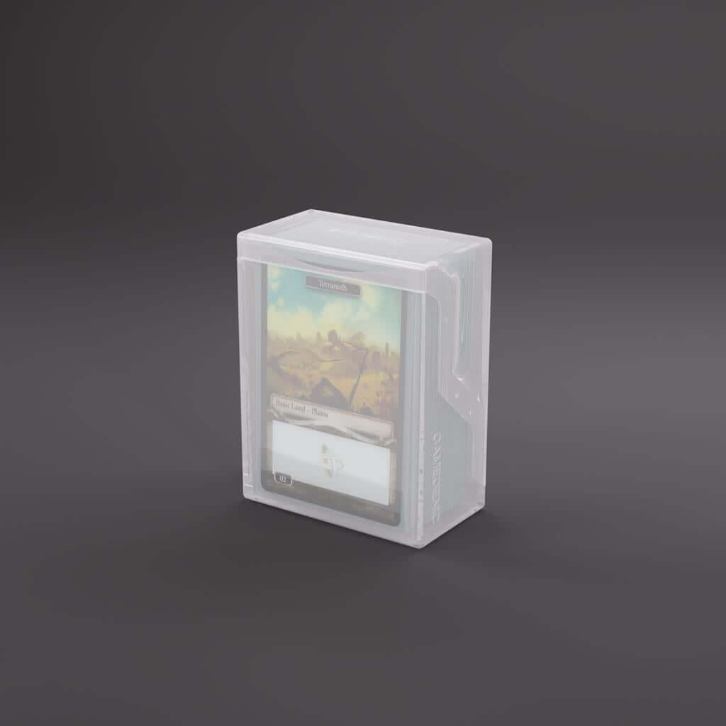 Accessoires The Bastion 50+ is a very compact and rock-solid deck box to safely protect 50+ double-sleeved cards in Closable Inner Sleeves. It is ideal for decks with 55+ double-sleeved cards in standard inner sleeves. Due to translucent materials and sma
