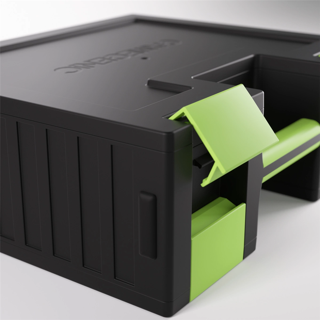 Accessoires Game Castle Black/GreenBring your gaming storage to the next level!The Game Castle is an ingenious, double-sided, all-in-one solution for board gamers, card game players, and tabletop fans. This brand-new product can be opened on either side t