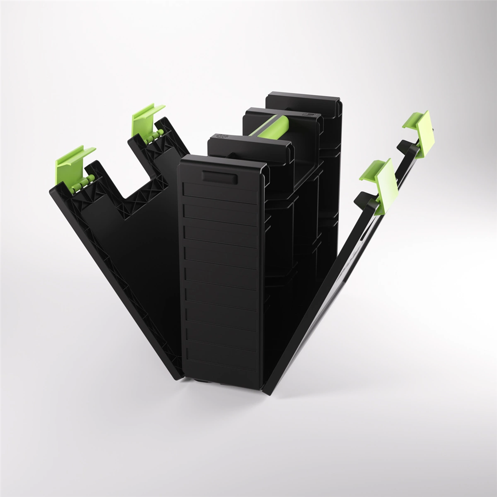 Accessoires Game Castle Black/GreenBring your gaming storage to the next level!The Game Castle is an ingenious, double-sided, all-in-one solution for board gamers, card game players, and tabletop fans. This brand-new product can be opened on either side t