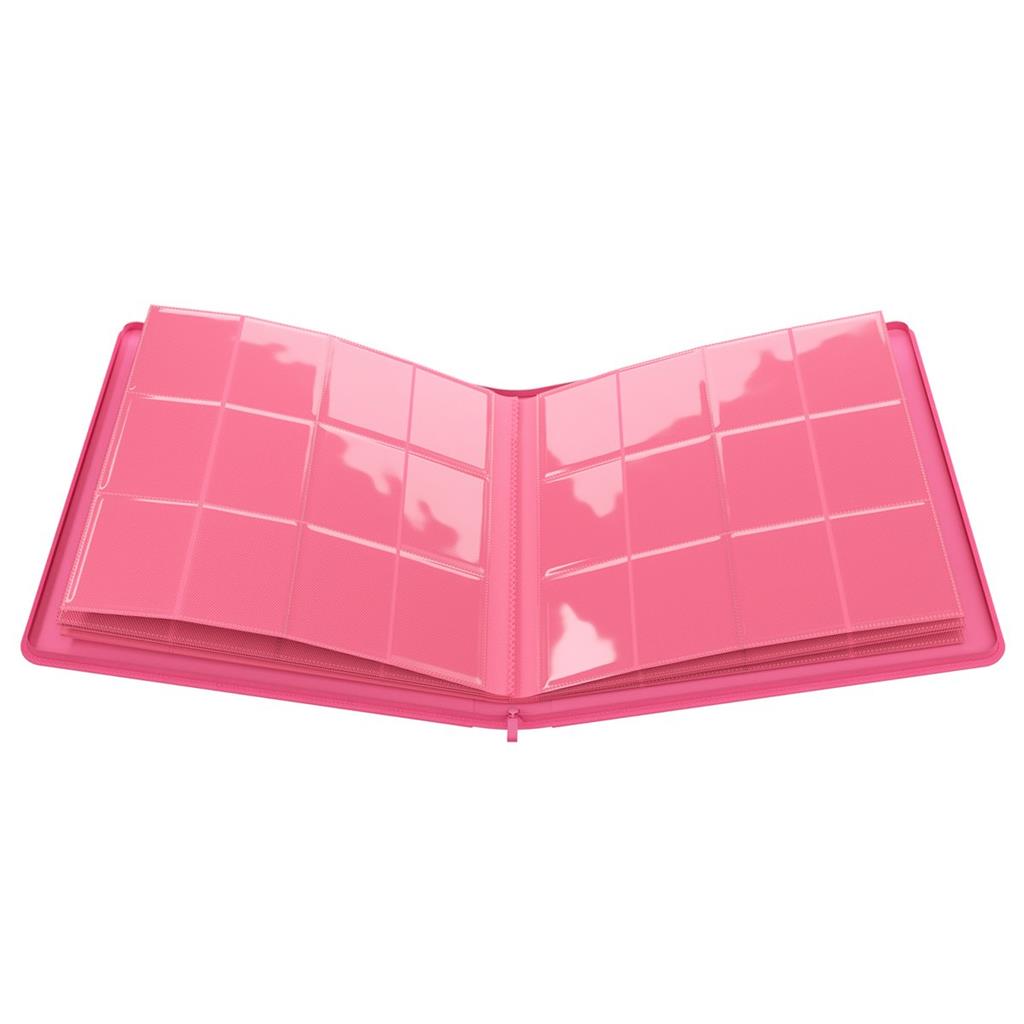 GameGenic CLASSEUR Zip-Up Portfolio 24 pochettes Rose