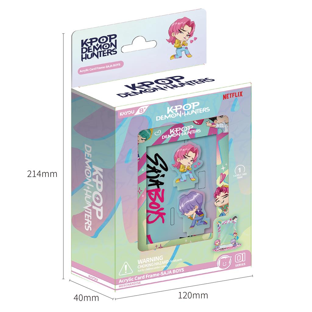 KPop Demon Hunters Acrylic Card Frame Saja Boys