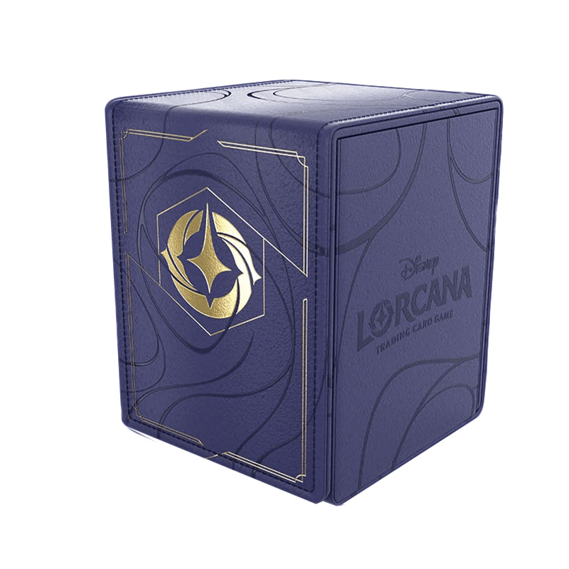 Lorcana Disney Lorcana Deckbox cube set 6 Voor het stijlvol opbergen van losse decks!Hoogwaardig design met goudkleurig Disney Lorcana-logo in stijlvolle leerlookGeschikt voor maximaal 100 kaarten (in kaarthoezen)De sterke magneetsluiting zorgt ervoor dat
