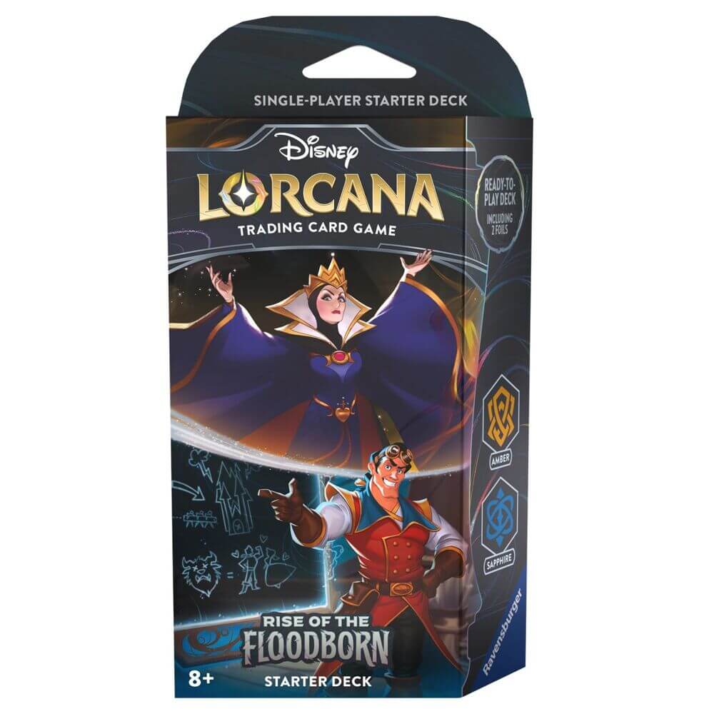 Lorcana Om Disney Lorcana te kunnen spelen hebben zowel jij als je tegenstander een deck van 60 kaarten nodig. Je kan zo'n deck zelf samenstellen met kaarten die je in boosters vind. Maar voor beginners is het aangeraden om te beginnen met een Starter Dec