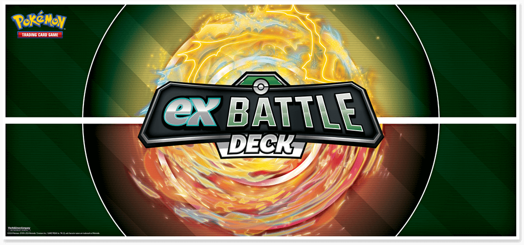 Pokémon De POK TCG May ex Battle Decks bevat: 1 set met 60 kaarten waarmee je direct aan de slag kunt 3 referentiekaarten 1 handleiding om snel te kunnen beginnen 1 single-player speelmat 1 set damage counters 1 munt 1 Deckbox 1 strategie overzicht 1 code