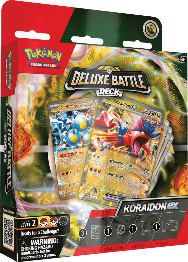 Pokémon Een luxe uitdaging voor je tegenstander!De nieuwe Pokémon TCG: Deluxe Battle Decks zijn een stap omhoog voor spelers die klaar zijn voor een uitdaging, met geavanceerdere strategieën en extra power kaarten. Elk deck van 60 kaarten bevat 3 foil kaa