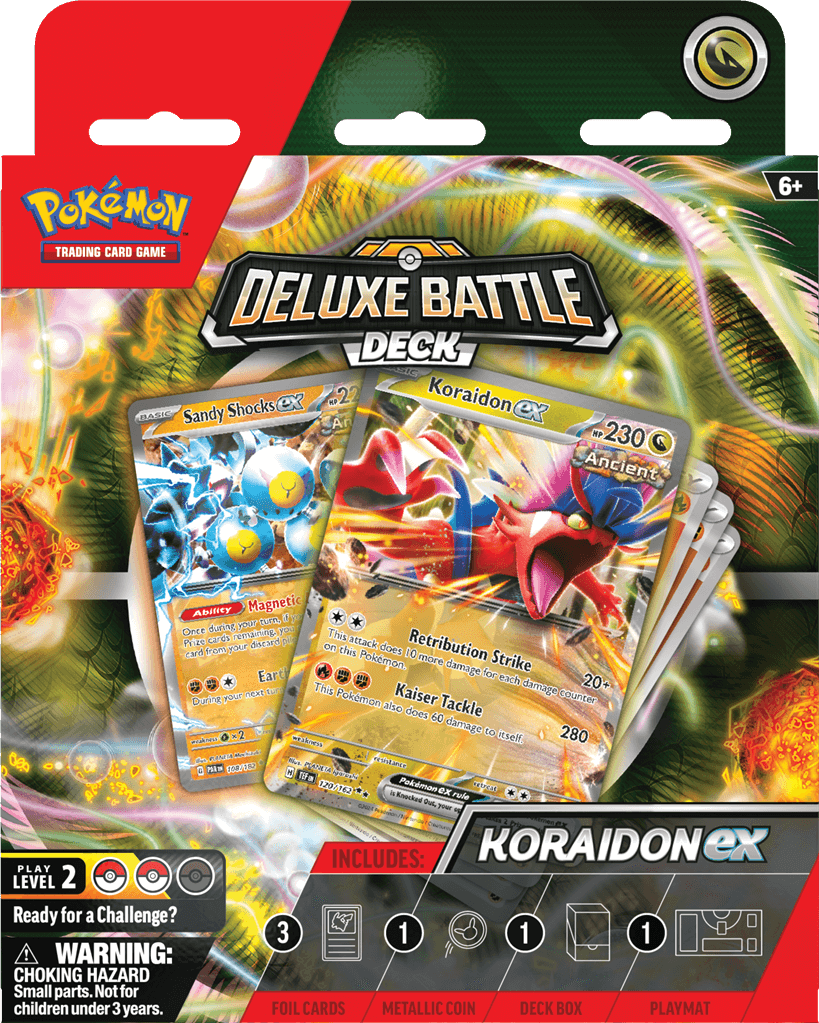 Pokémon Een luxe uitdaging voor je tegenstander!De nieuwe Pokémon TCG: Deluxe Battle Decks zijn een stap omhoog voor spelers die klaar zijn voor een uitdaging, met geavanceerdere strategieën en extra power kaarten. Elk deck van 60 kaarten bevat 3 foil kaa