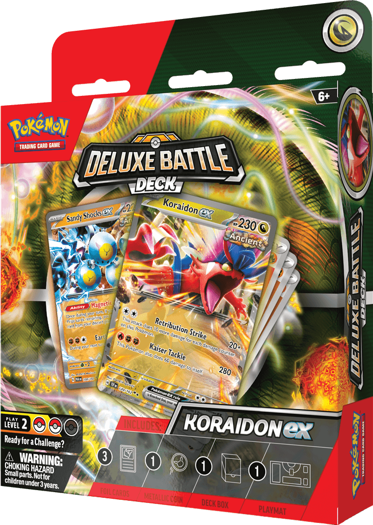 Pokémon Een luxe uitdaging voor je tegenstander!De nieuwe Pokémon TCG: Deluxe Battle Decks zijn een stap omhoog voor spelers die klaar zijn voor een uitdaging, met geavanceerdere strategieën en extra power kaarten. Elk deck van 60 kaarten bevat 3 foil kaa