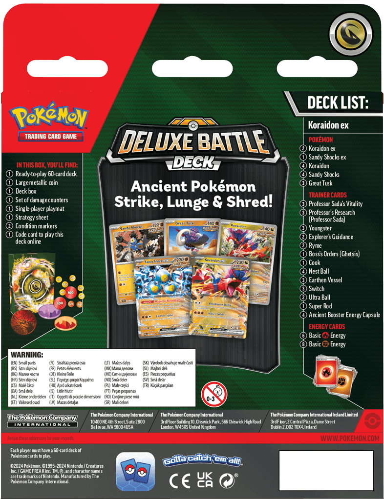 Pokémon Een luxe uitdaging voor je tegenstander!De nieuwe Pokémon TCG: Deluxe Battle Decks zijn een stap omhoog voor spelers die klaar zijn voor een uitdaging, met geavanceerdere strategieën en extra power kaarten. Elk deck van 60 kaarten bevat 3 foil kaa