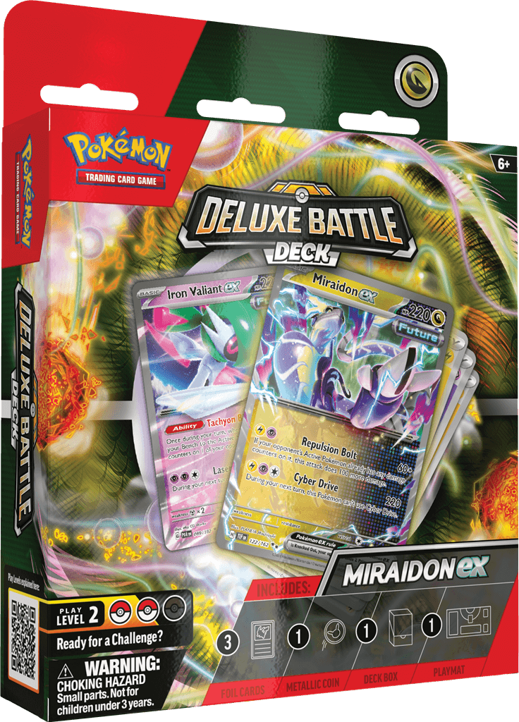 Pokémon Een luxe uitdaging voor je tegenstander!De nieuwe Pokémon TCG: Deluxe Battle Decks zijn een stap omhoog voor spelers die klaar zijn voor een uitdaging, met geavanceerdere strategieën en extra power kaarten. Elk deck van 60 kaarten bevat 3 foil kaa